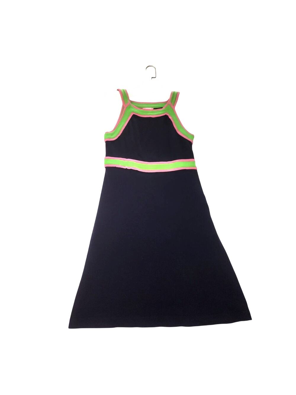 Lilly Pulitzer Navy Pink Green Sleeveless Dress Size 10